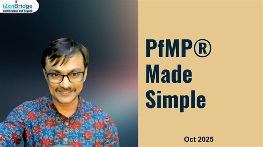 PfMP® Overview: Eligibility, Panel Review, Exam & Prep Plan | iZenBridge Mentoring Session