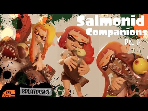 Salmonid Companions! (pt1) | Splatoon 3 Salmon Run Animated Shorts Compilation