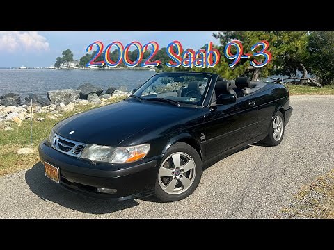 2002 Saab 9-3 SE Convertible Startup, Walkaround, Test Drive & Full Tour