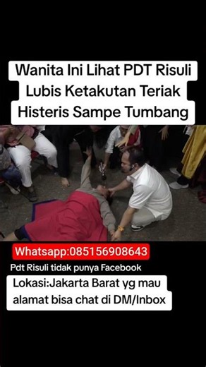 This Woman Sees Pastor Risuli Lubis, Gets Terrified, Screams Hysterically, and Collapses