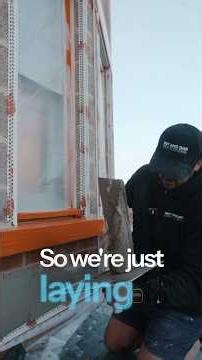 External Render process for a float finish #cheltenham #plastering #construction ￼