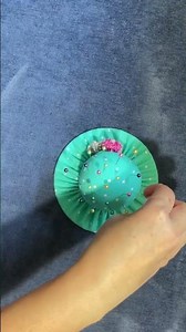 DIY hat pincushion sewing pattern/How to sew a pincushion from fabric scrap/fabric scrap sewing idea