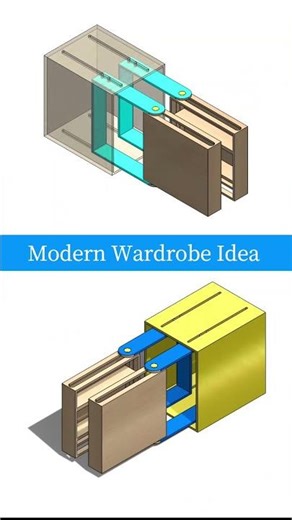 Space-Saving Modern Wardrobe Design | Smart Storage Ideas for Small Rooms 🏡