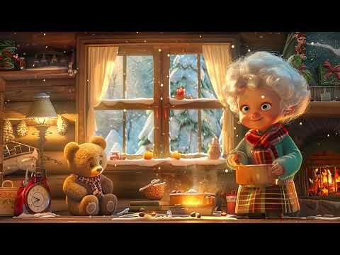 Snowstorm Beyond the Window with Crackling Fire | Deep Sleep Winter ASMR