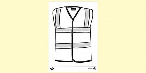 High Visibility Jacket Colouring Sheet