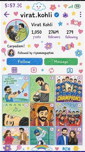 Turn Instagram Profile Into Crayon Style | Hand Drawing New Photo Trend