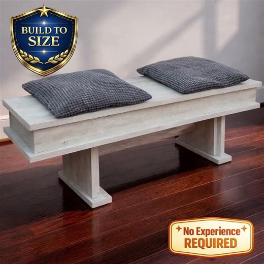 Build This Smart Storage Bench 🔥 DIY Plans