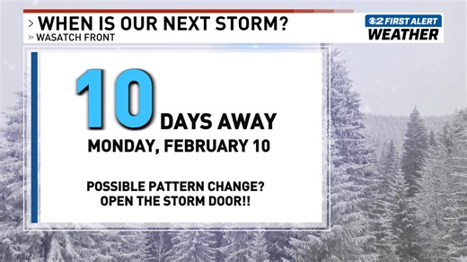 High pressure brings dry, quiet weather across Utah