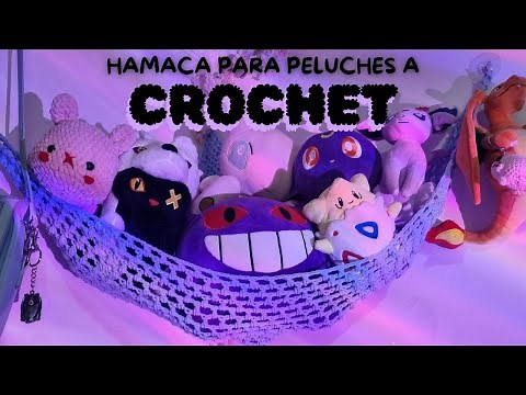 Tutorial paso a paso para principiantes | Hamaca a crochet para peluches 💙