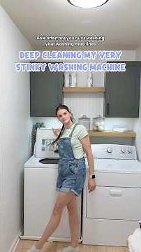 Let’s deep clean my washer🤗🫣 #washingmachinecleaning #howtocleanwashingmachine #cleaningmotivation