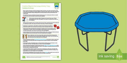 EYFS Ages 3-5 Creative Ways to Use Play Trays: Combining Two Groups