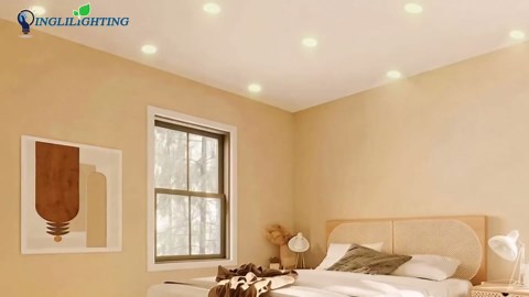 DLLT LED Recessed Lighting 4 Inch: 6 Pack Slim LED Recessed Ceiling Light for Kitchen - 5CCT Dimmable Canless Wafer Downlight for Living Room - 900LM Brightness 9W Can Lights for Bedroom ETL FCC