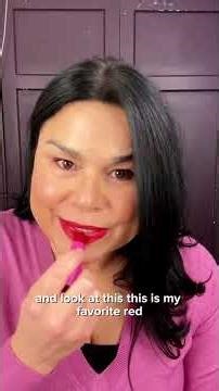 The perfect red lip kit for mature lips. #lipcombo #makeupreview