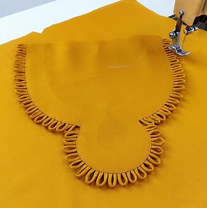 30K views · 1.7K reactions | Let's Make this Beautiful Neck Design with Dori Loops/ Learn Amazing Sewing Hacks with Reet Designs #sewing #stitching #neckdesign #design #fashiondesigning #cuttingandstitching #sewinghacks | Reet Designs | Facebook