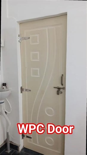 Best WPC Door for Bathroom 🚿 | 100% Waterproof | Premium WPC Bathroom Door Installation 🚪 #shorts