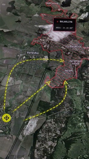 Taktik Militer Terbesar Abad 21 (Kharkiv Counteroffensive 2022) #geopolitik #animasipeta #shorts