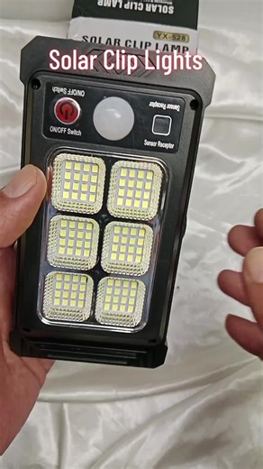 High-Quality Solar Clip Lamp with Motion Sensor