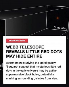 Webb Telescope Reveals Little Red Dots May Hide Entire Galaxies