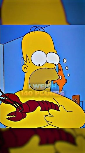 Homer And Pinchy 🦞🤩 #simpsons #shorts