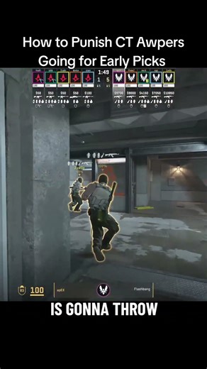 How to Punish the early CT AWP pick on Overpass #cs2 #overpass #vitality #counterstrike2 #strategy