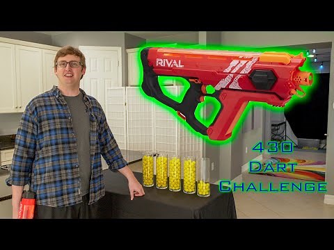 SHOOTING 430 NERF DARTS AS FAST AS POSSIBLE #14 | RIVAL PERSES