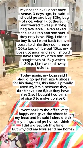 24K views · 151 reactions | But why did my boss send me back home?  #reelsviral #sadstory #dailyreels | Ijeoma Maureen Azubuike | Facebook