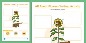 All About Flowers Writing Activity
