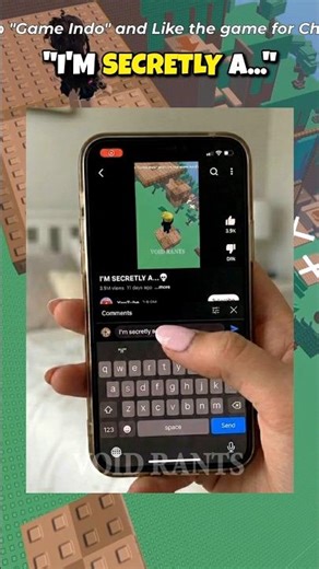 I'm secretly a... 💀 #shorts #roblox