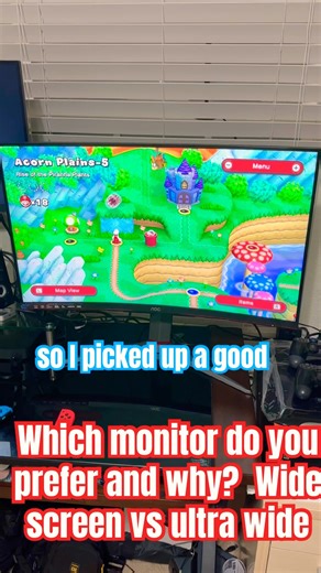 Which monitor do you prefer and why? Wide screen vs ultra wide #gamingmonitor #gamingsetup #gaming