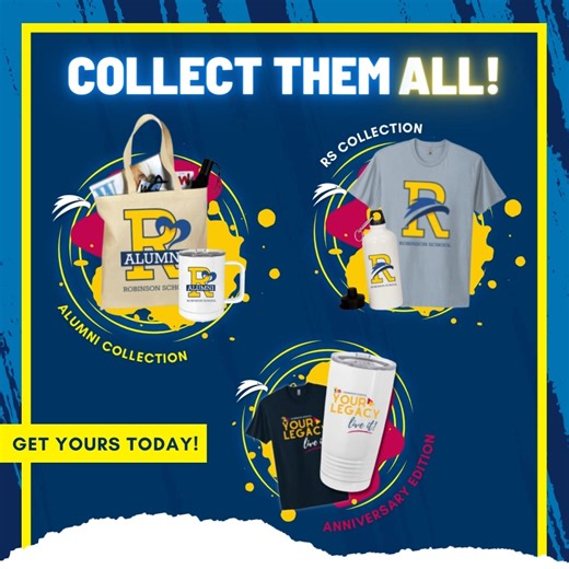 38 reactions | Check out our new online merch store!  ️ Explore the items and collections available: ✨ 120th Anniversary Edition ✨ Alumni Collection ✨ Robinson School Collection With every purchase, you are contributing to the special events and activities fund of the Development & Alumni Relation's Office. Show your Robinson School spirit and collect them all! On sale NOW at bit.ly/HawksMerchStore. | Robinson School Puerto Rico | Facebook