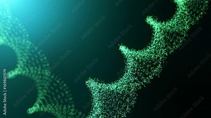 00:02 | 00:05 1× Abstract PLEXUS DNA strand revolving around its own axis. Computer generated footage in 4K in Adobe After Effects