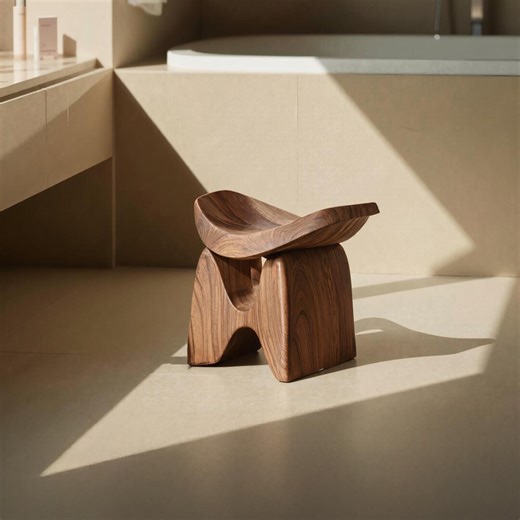 Rustic Wood Shower Seat for Indoor Use Solid Teak Shower Bath Spa Foot Stool Side Table Water Resistant Rustproof Hardware Bathroom Decor - Etsy