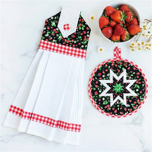 Sew Kitchen Hanging Towel & Hot Pad Kits are now available for February - June! You can catch up on all the fun we've been having this year creating coordinating sets of Hanging Towels and Hot Pads for each month's unique celebrations. These customer favorites are easy to make, especially with Jen's guidance in the video tutorials available for each project. VERY limited quantities are available, so be sure to pick up your favorite kits! Shop your favorites: https://www.shabbyfabrics.com/c6723 |