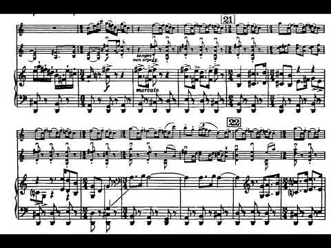Igor Stravinsky - L'Histoire du Soldat (The Soldier's Tale) for Trio (1918) [Score-Video]