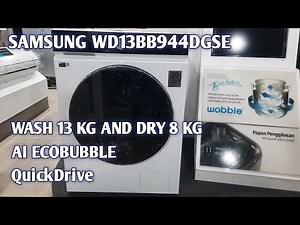 Samsung WD13BB944DGSE Washing Machine Review: Advanced AI Ecobubble™ and QuickDrive™ Features