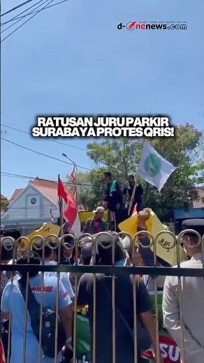 Hundreds of Surabaya Parking Attendants Protest, Reject QRIS Parking!