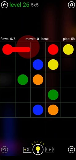 Flow Free Intro Bonus Pack level 26 5x5 #games #gaming #puzzle #gameplay #flow #flowfree #brain