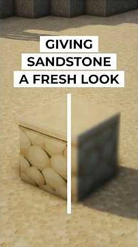 Fresh new textures for classic and red sandstone! 🪨✨ #minecrafttextures