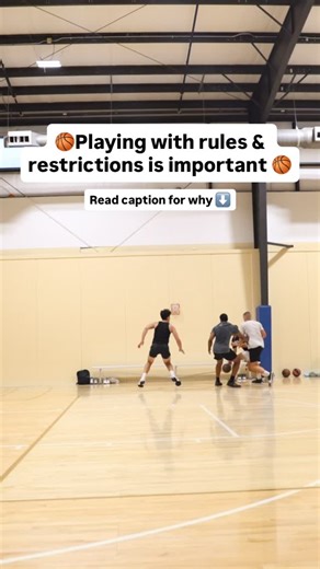 B.T.Y. Basketball ™️ on Instagram: "Why not just let the players play? No rules. No restrictions. Just let them figure it out. While there is a chance for growth in those circumstances, it’s limited. When we place a restriction or provide an action we are playing with intention and get to narrow in on a specific facet of the game. In a game, we want our thinking to be decisive and simple. What’s the scenario? How is the defense guarding it? What’s the right play in this situation? But to actuall