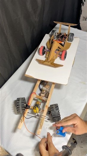 DIY RC Car Project | Creative Engineering with Cardboard & Motors