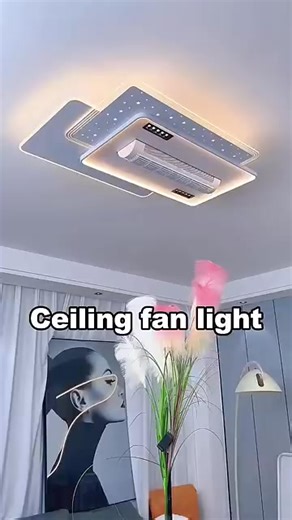 Modern Simple LED Ceiling Light Remote Control Bladeless Fan Spotlights for Bedroom Living Room Whole House Lighting Guangdong | Chu Chi