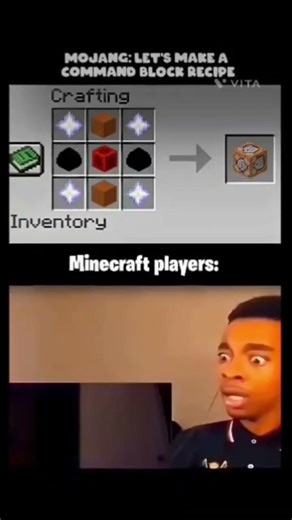 mine craft make a command block recipie #minecraft