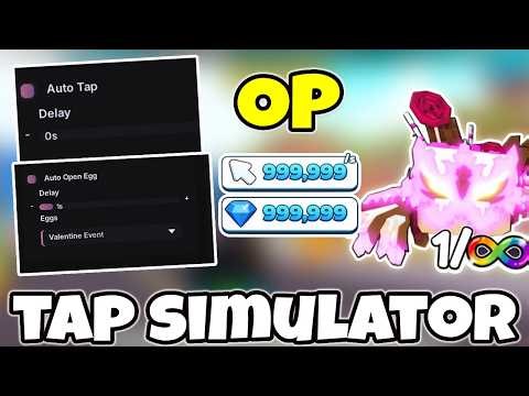 Tap Simulator Script 2026 | Best Auto Farm, Auto Tap, Auto Rebirth, Auto Hatch (Keyless)