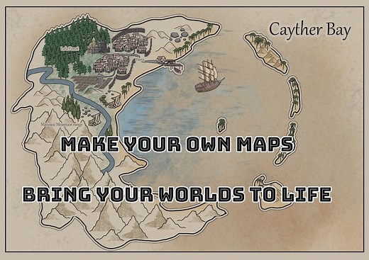 63-base Medieval Map Brush Set for Krita - Etsy