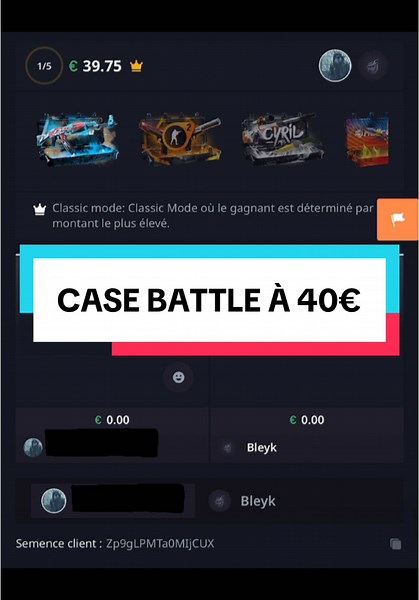 Battle de Case à 40€ sur Hellcase : Que feriez-vous ?