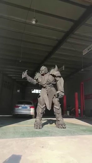 Megatron Cosplay Costume Wearing Test