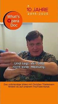 Everyone gives in too - Christian Thielemann - What's Opera Doc #conductor #operasinger #ego #opera
