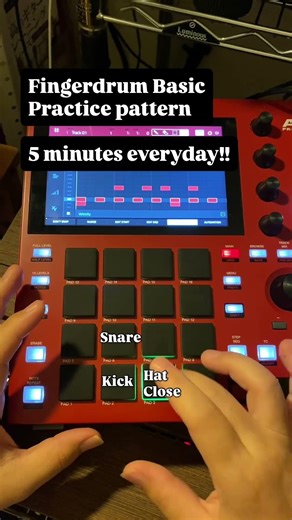 Fingerdrum Basic Practice #fingerdrumming #mpc