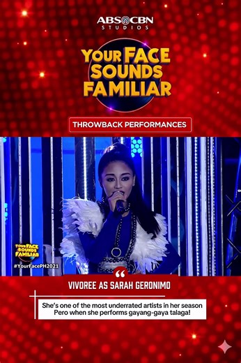 One of the most iconic throwback performances in Your Face Sounds Familiar history! 🔥 Vivoree completely owned the stage as she transformed into Asia’s Popstar Royalty, Sarah Geronimo — and from the very first note, alam mong hindi lang ito simpleng impersonation. From the vocals, energy, dance precision, hanggang sa stage presence, kuhang-kuha niya ang aura at confidence ni Sarah G. 💃🎤 This performance truly solidified Vivoree’s reputation as one of the most versatile impersonators — kaya ni