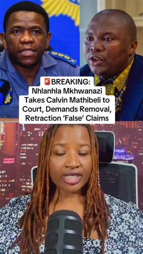KZN Police Commissioner Nhlanhla Mkhwanazi Sues Calvin Mathibeli in Urgent High Court Application. KwaZulu-Natal Police Commissioner Nhlanhla Mkhwanazi has filed an urgent application in the KwaZulu-Natal High Court in Durban against Calvin Mojalefa Mathibeli, seeking to have statements about him declared false and defamatory. According to court papers filed on 19 February 2026, Mkhwanazi is asking the court to: ▪️ Declare social media and media statements about him false and defamatory ▪️ Inter